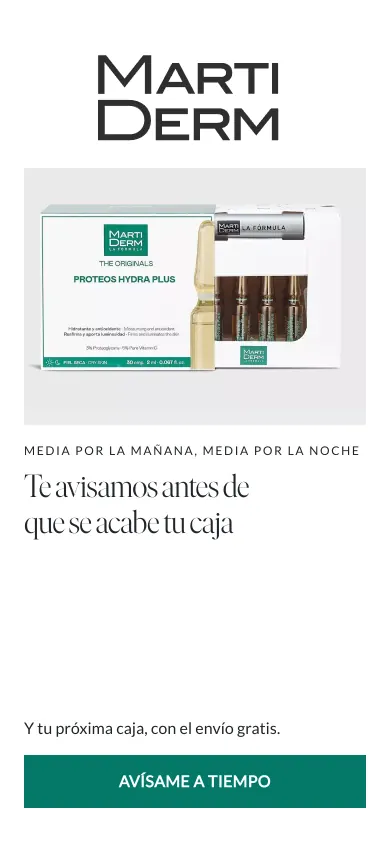 Pantalla de una demo de cosmética: te avisamos antes de que se acabe tu caja.