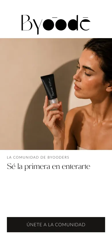 Pantalla de una demo de cosmética: únete a la comunidad y entérate la primera.